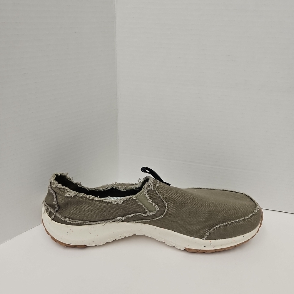 Olive Slip-On Loafers for Men - Picture 6 of 8